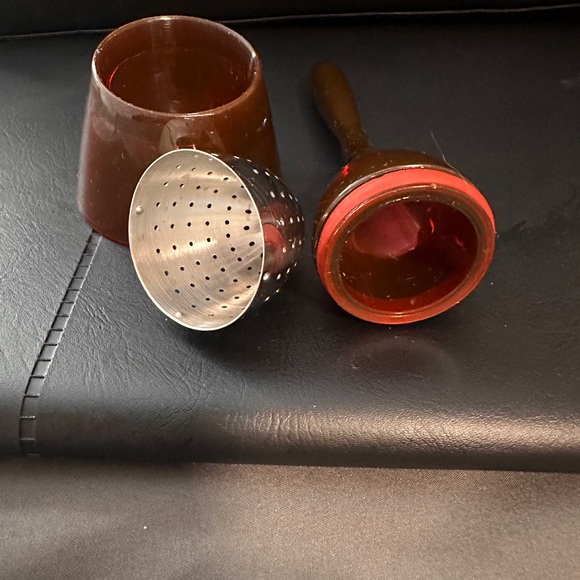 🫖🍀☕️Tovolo Stand up tea‎ infuser in red - Picture 5 of 6